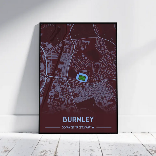 Turf Moor Burnley - Stadium Map