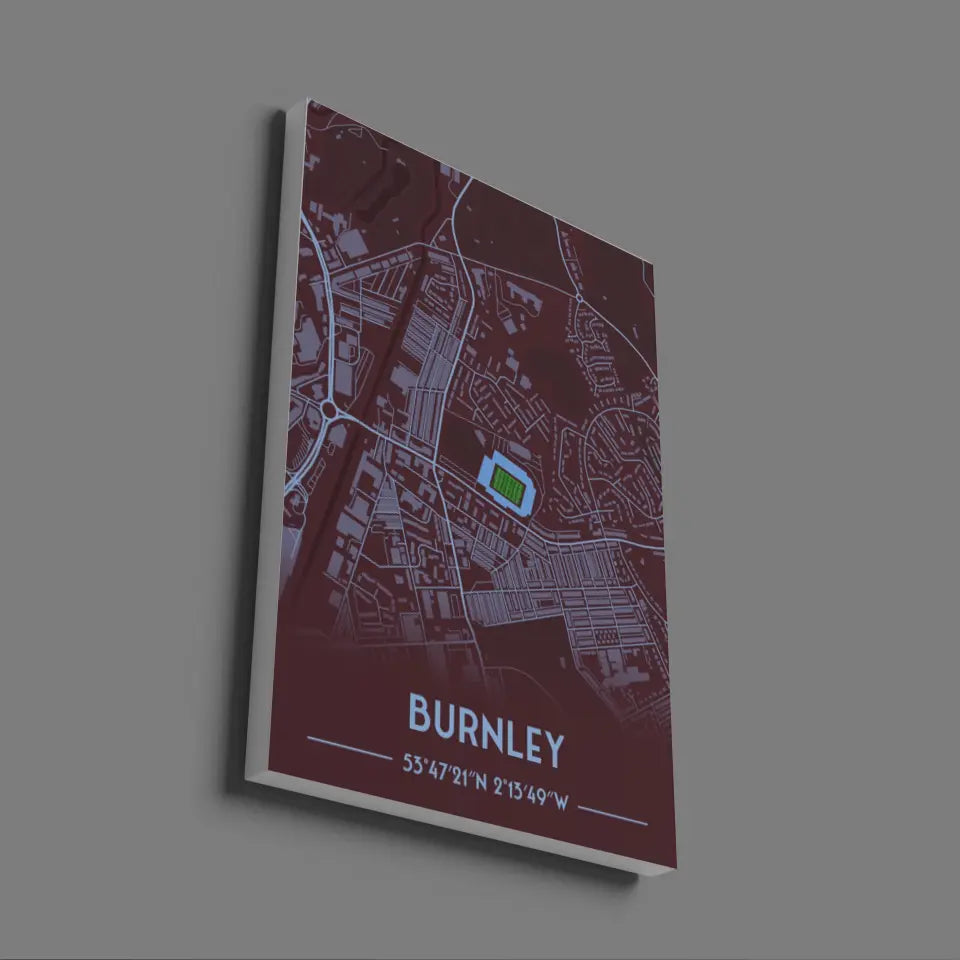 Turf Moor Burnley - Stadium Map