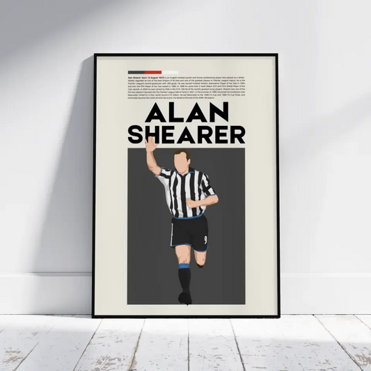 Alan Shearer Newcastle - Minimalist