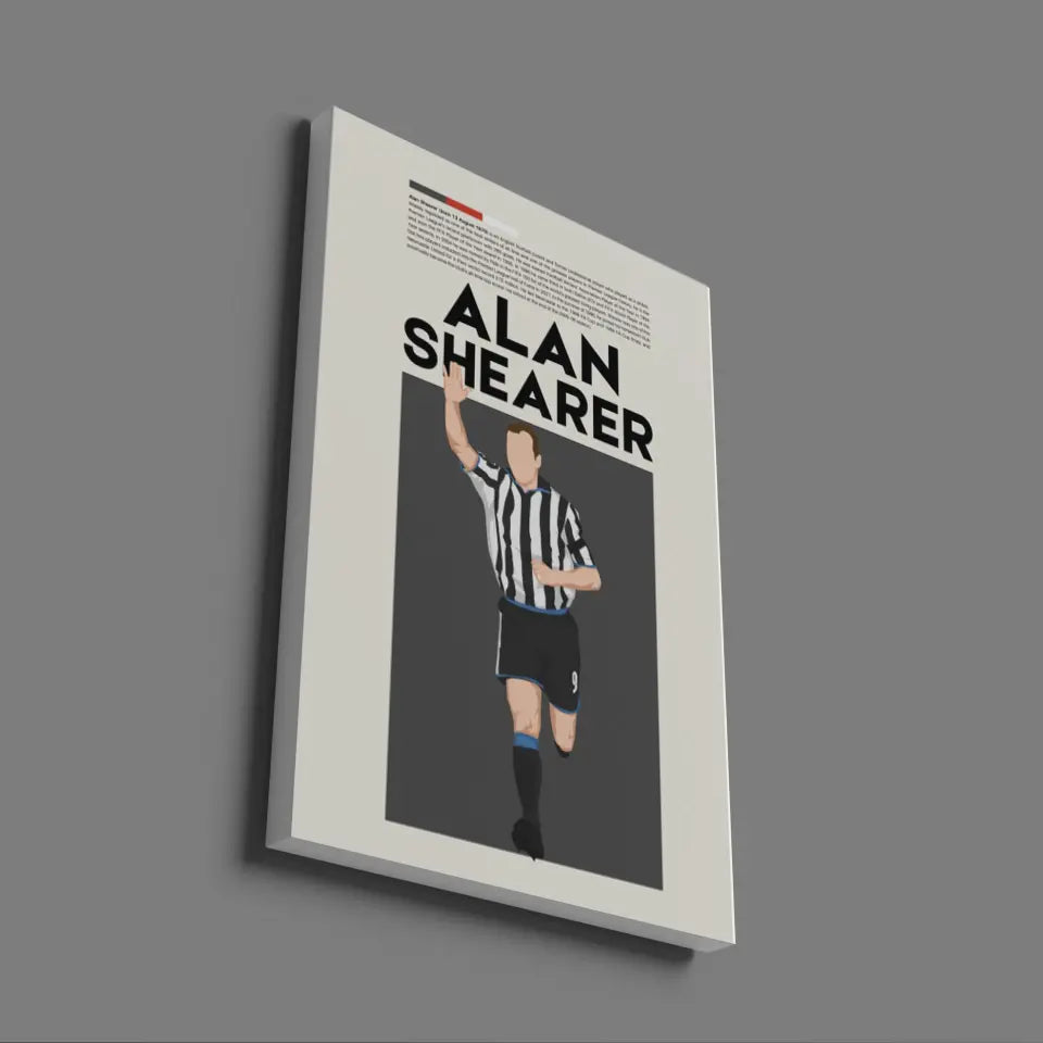 Alan Shearer Newcastle - Minimalist