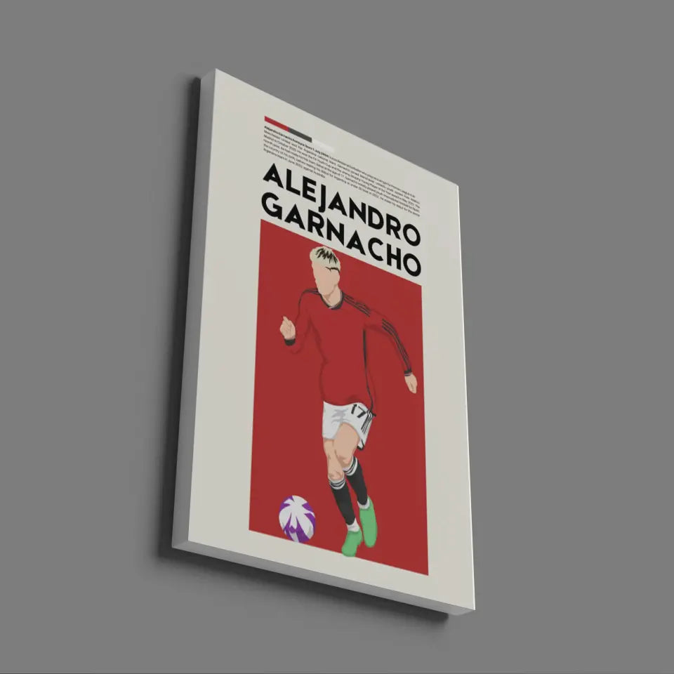 Alejandro Garnacho Man Utd - Minimalist