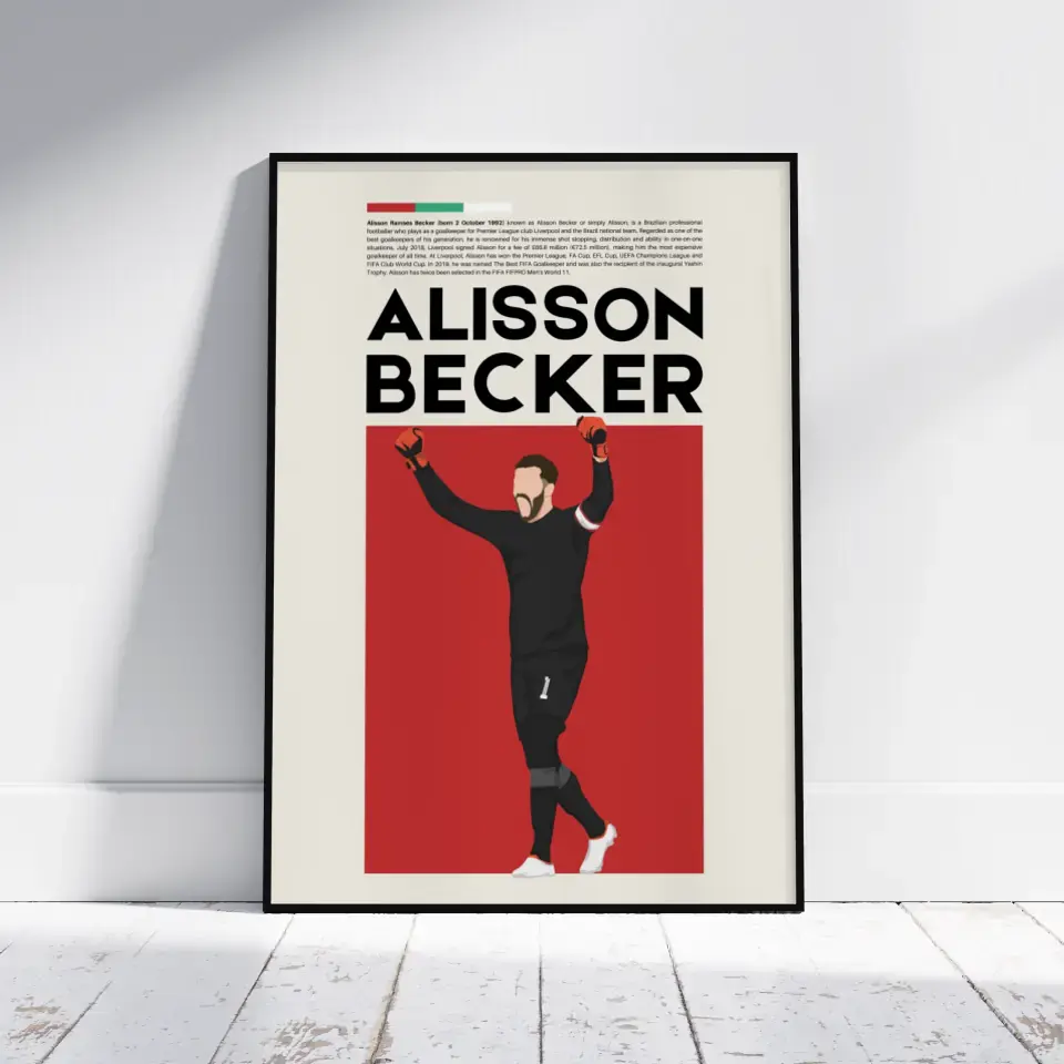 Alisson Becker Liverpool - Minimalist