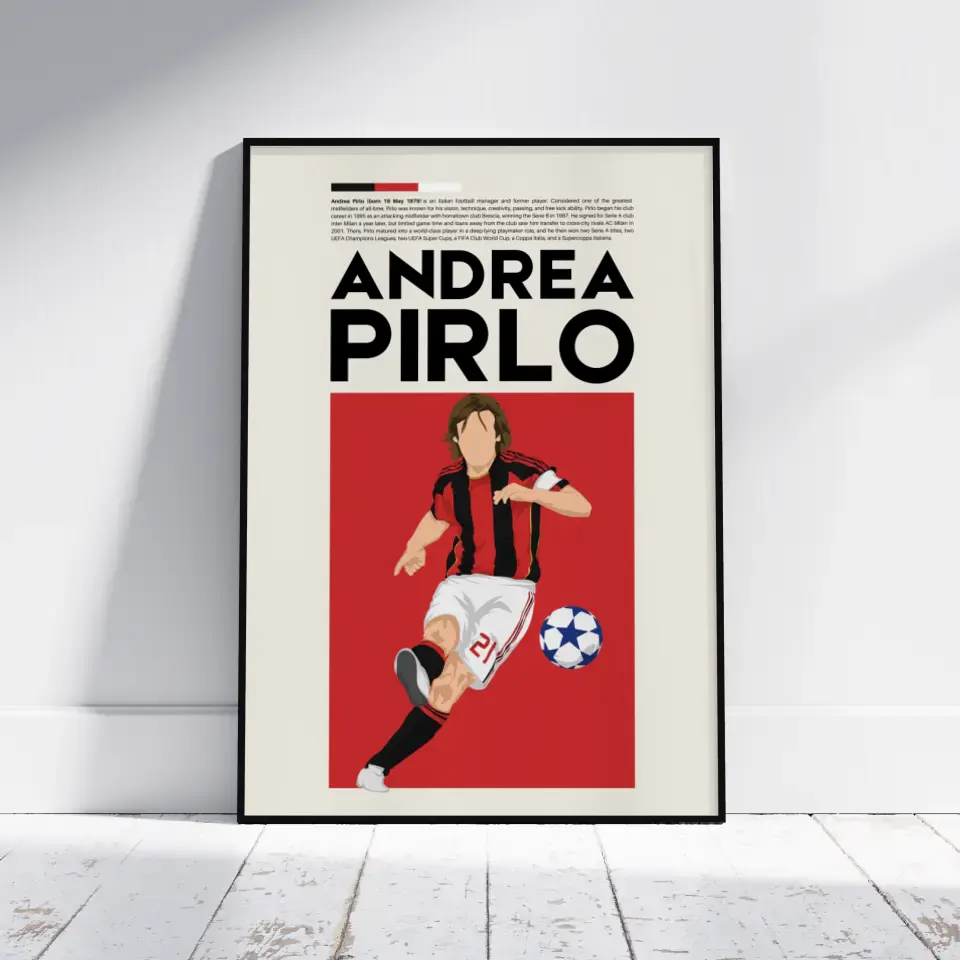 Andrea Pirlo AC Milan - Minimalist