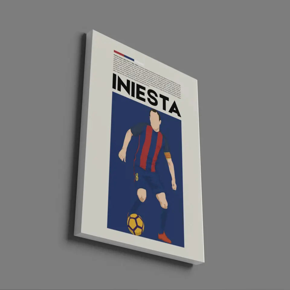 Andrés Iniesta Barcelona - Minimalist