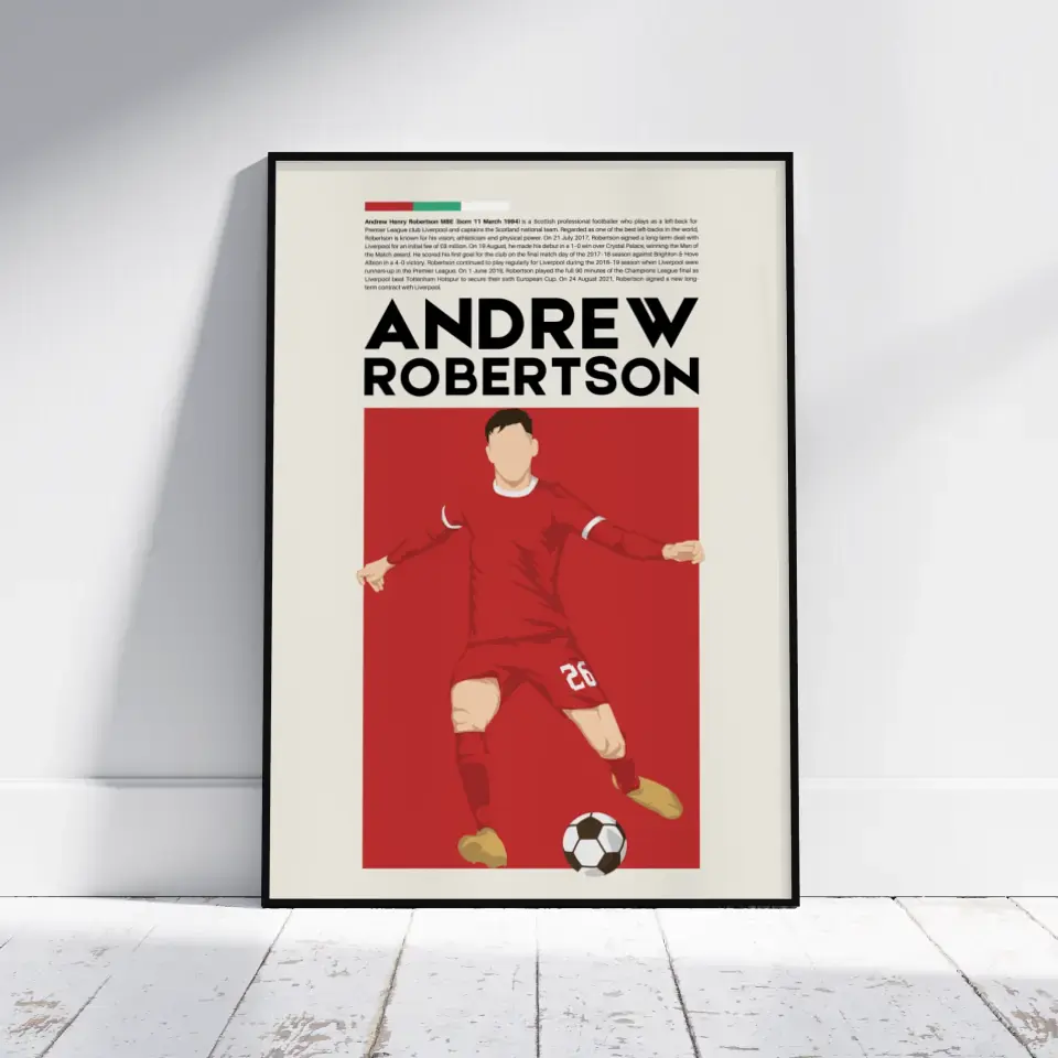 Andrew Robertson Liverpool - Minimalist