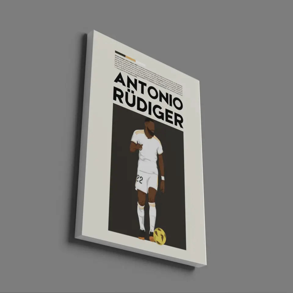 Antonio Rüdiger Real Madrid - Minimalist