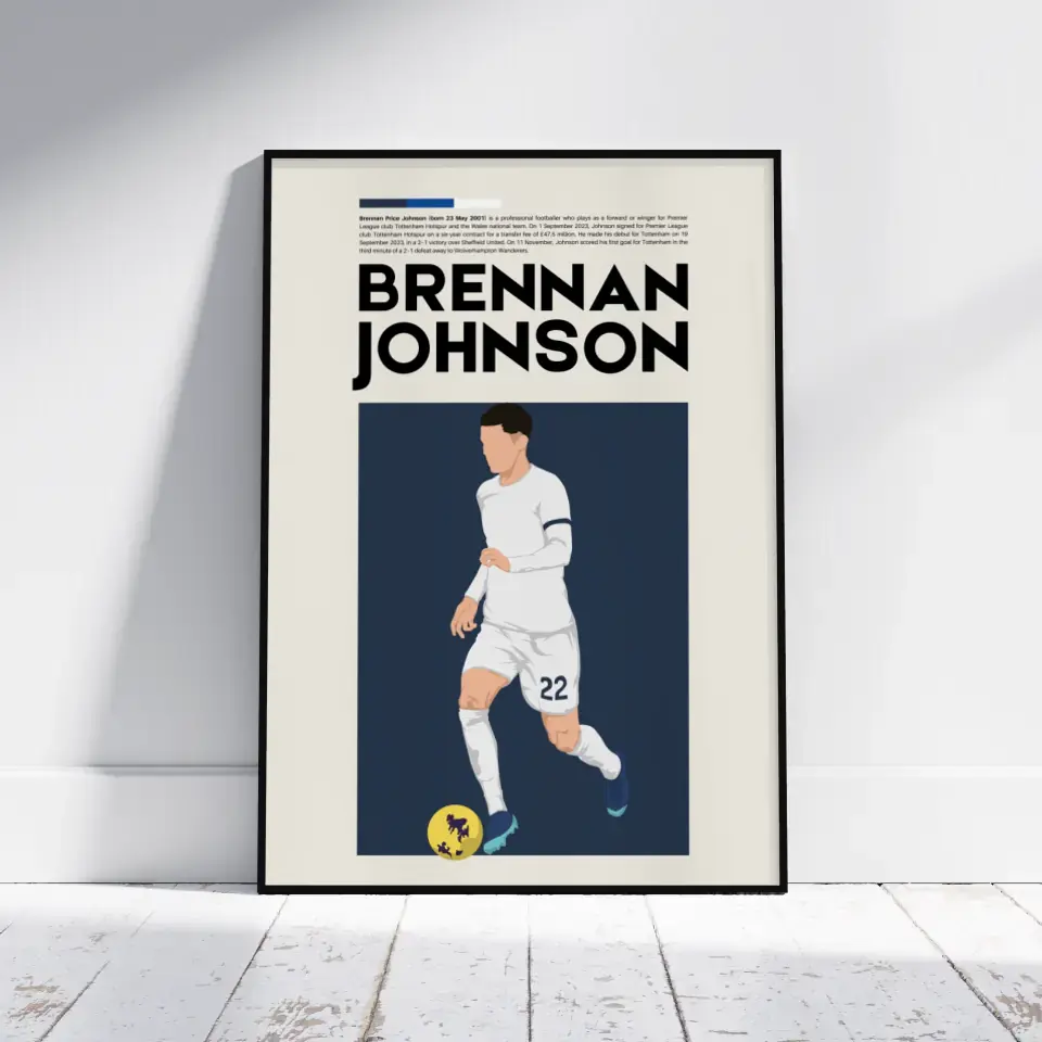 Brennan Johnson Tottenham - Minimalist