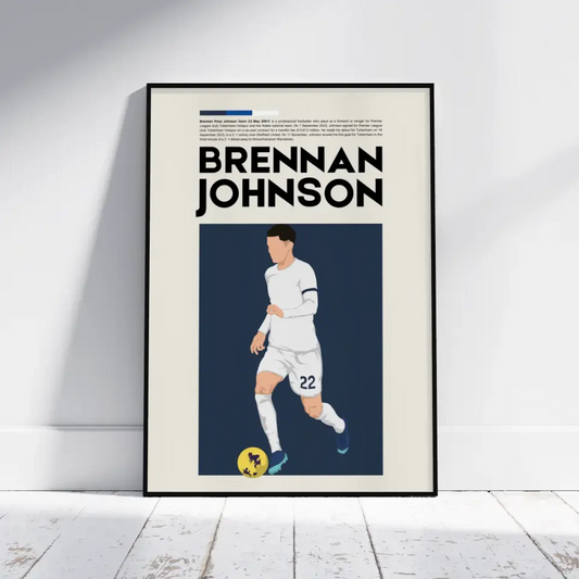 Brennan Johnson Tottenham - Minimalist