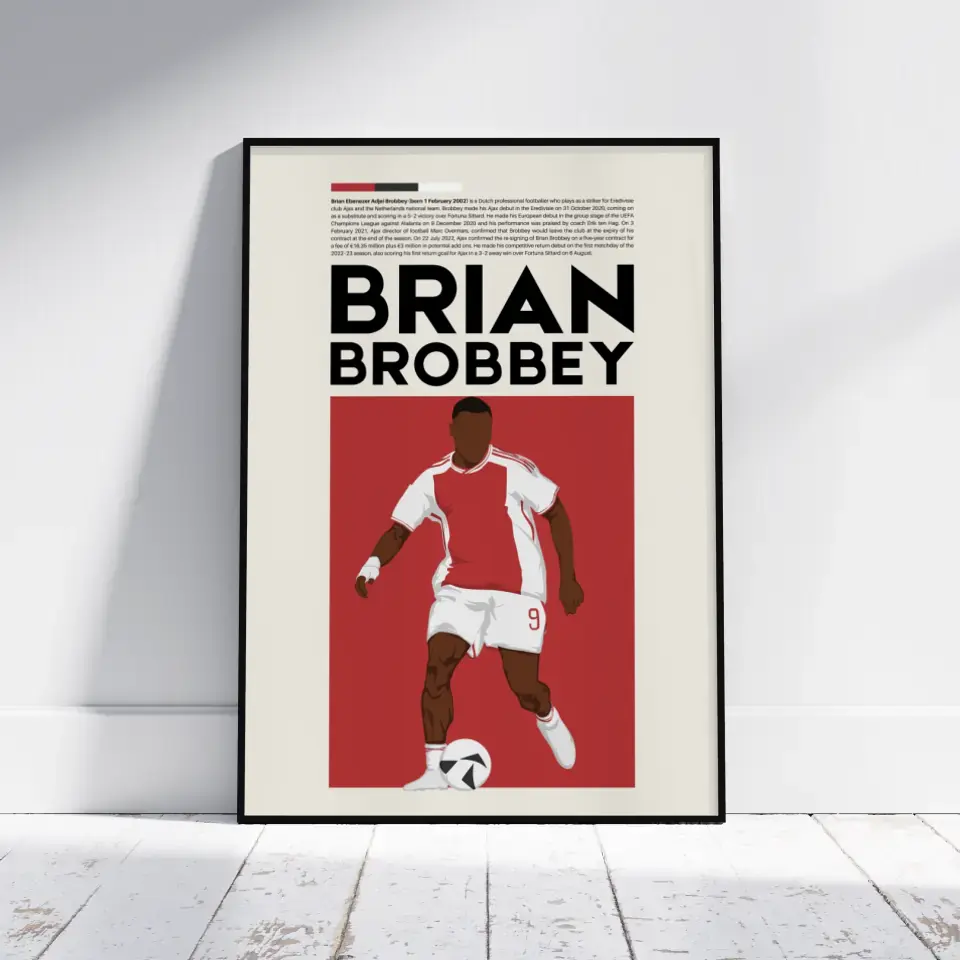 Brian Brobbey Ajax - Minimalist