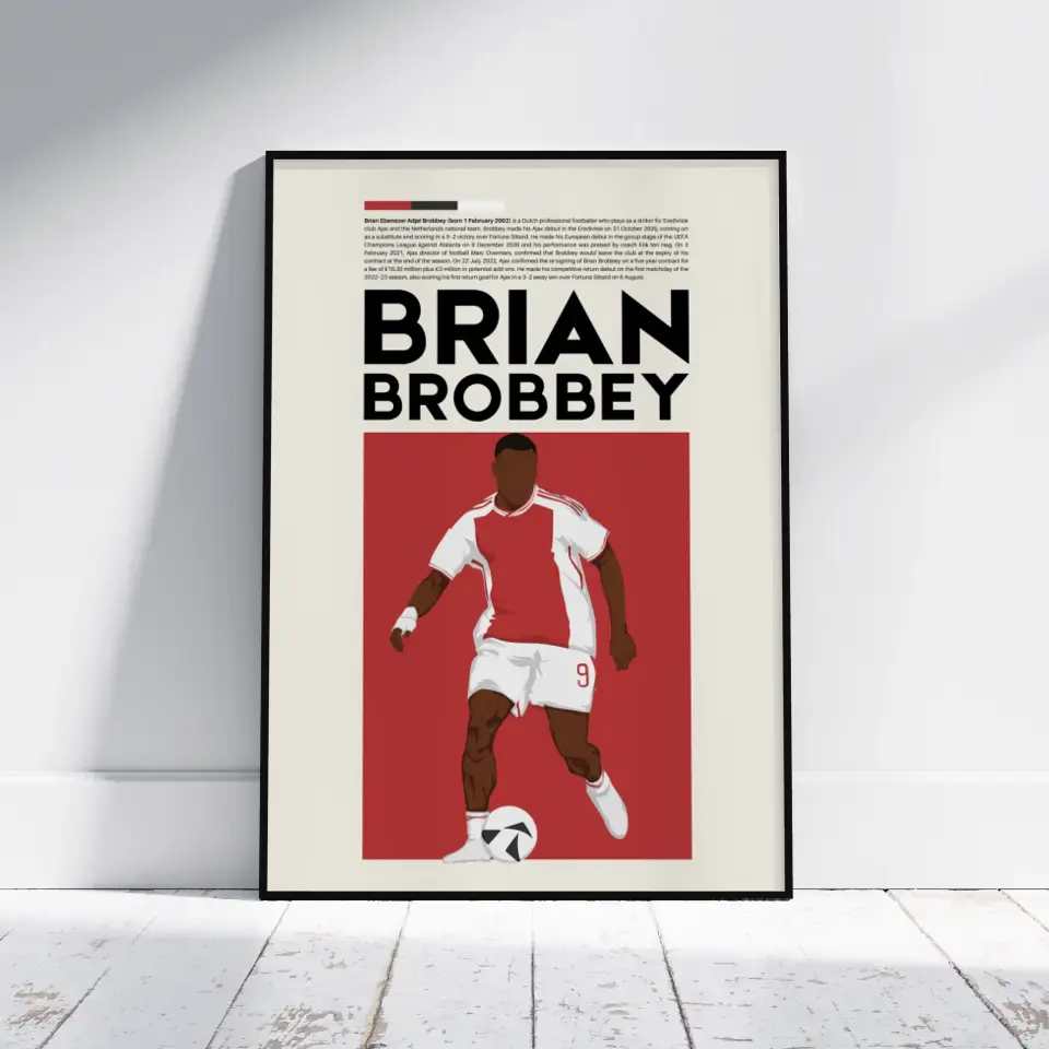 Brian Brobbey Ajax - Minimalist