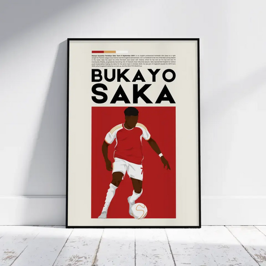 Bukayo Saka Arsenal - Minimalist