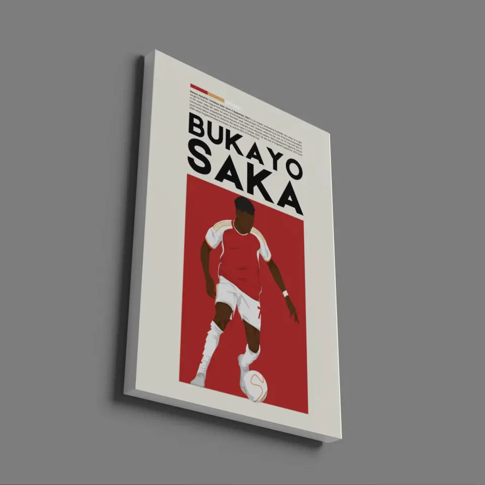 Bukayo Saka Arsenal - Minimalist