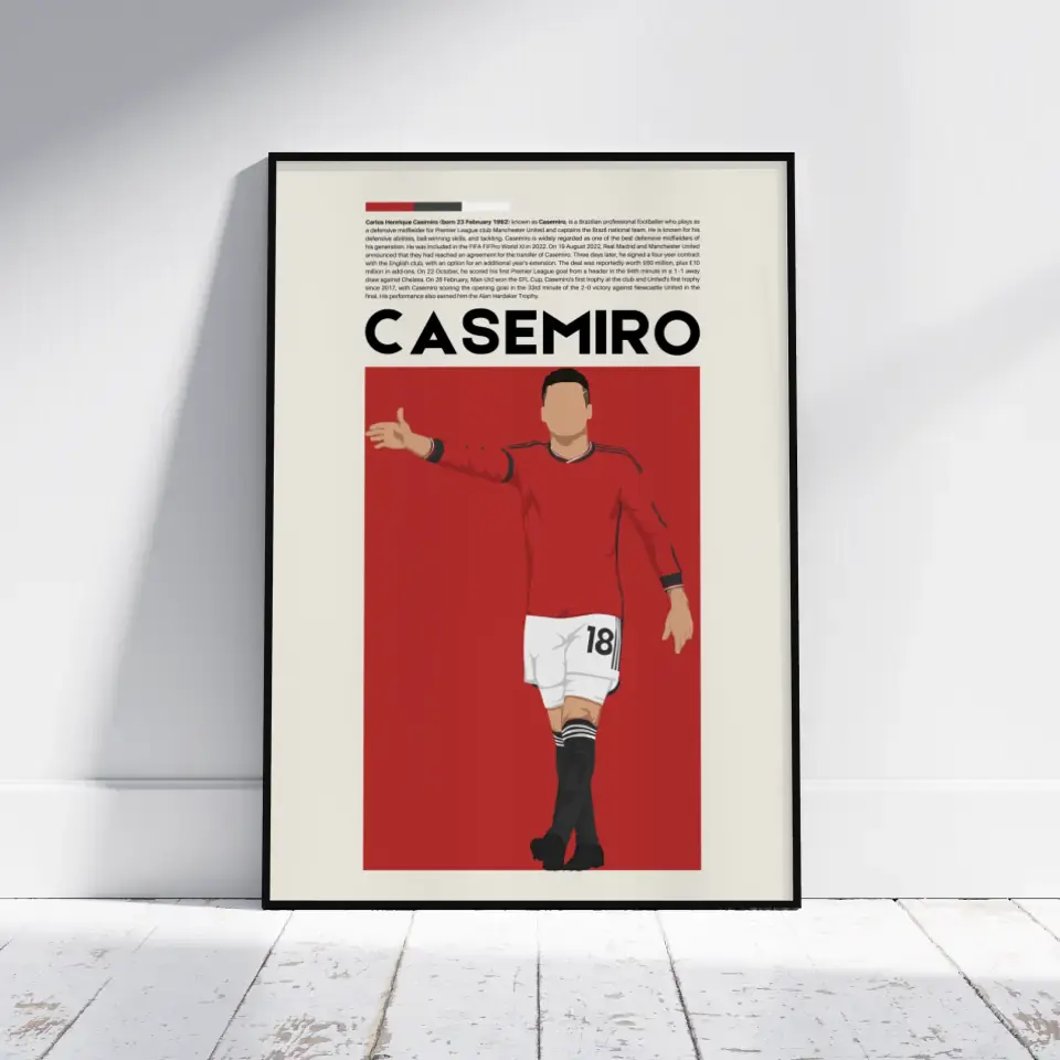 Casemiro Man Utd - Minimalist