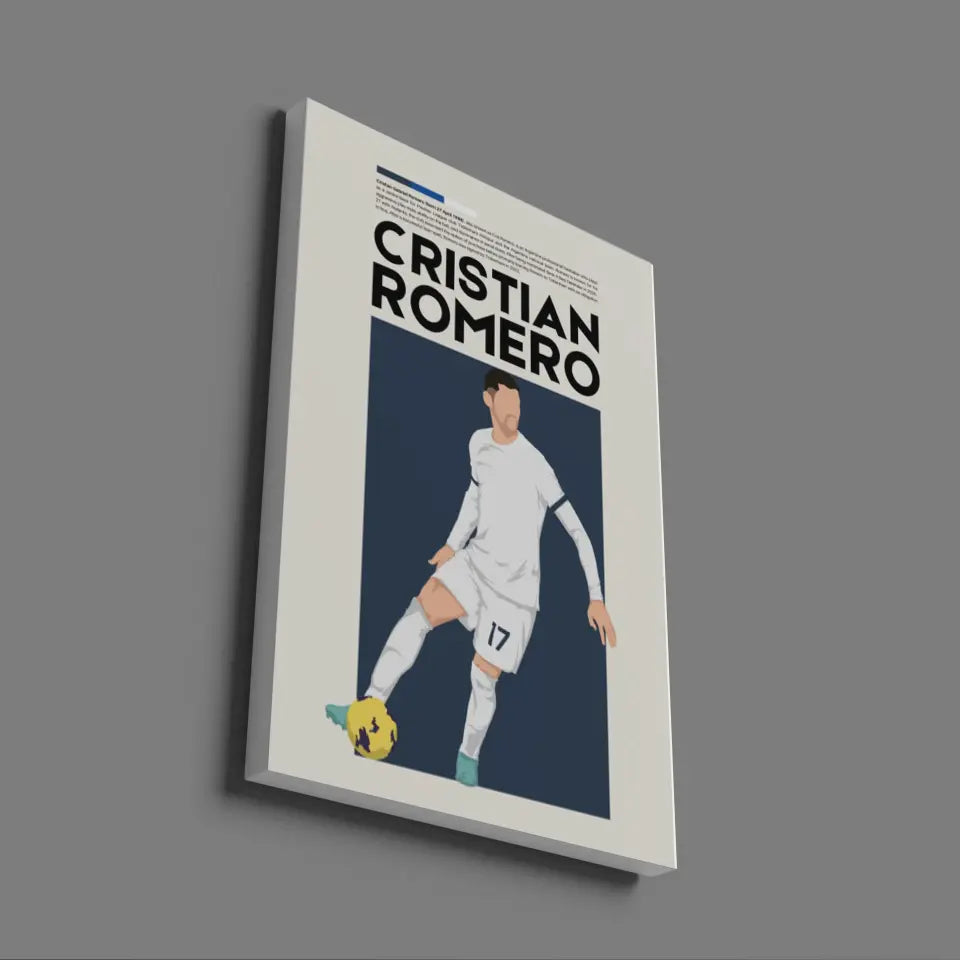 Cristian Romero Tottenham - Minimalist