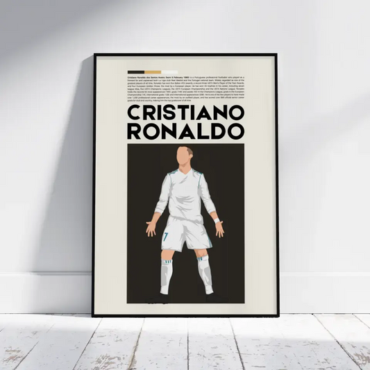 Cristiano Ronaldo Real Madrid - Minimalist