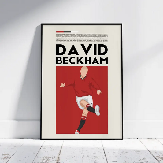 David Beckham Man Utd - Minimalist