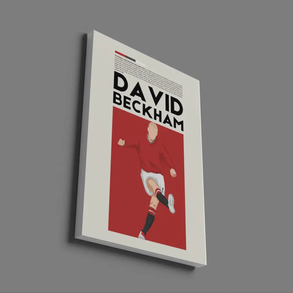 David Beckham Man Utd - Minimalist