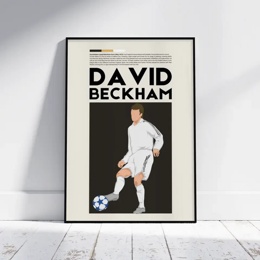 David Beckham Real Madrid - Minimalist