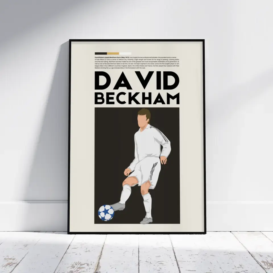 David Beckham Real Madrid - Minimalist