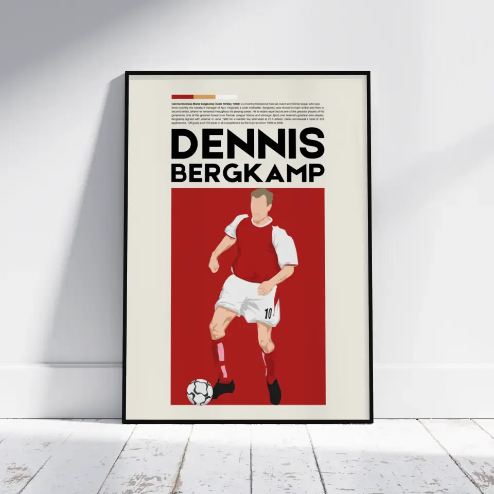 Dennis Bergkamp Arsenal - Minimalist