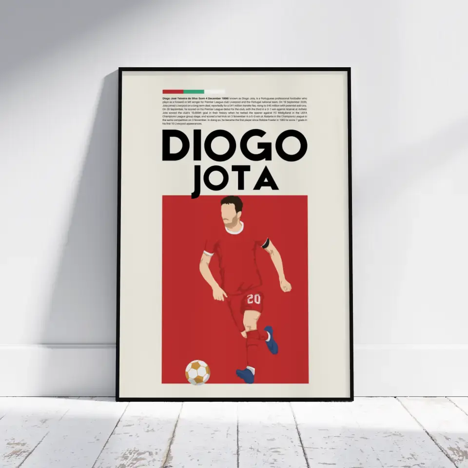 Diogo Jota Liverpool - Minimalist