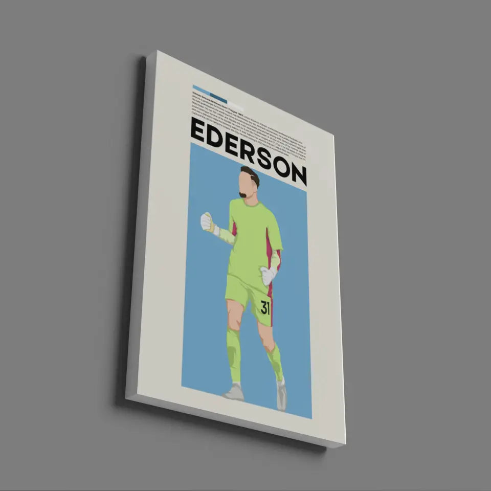 Ederson Man City - Minimalist