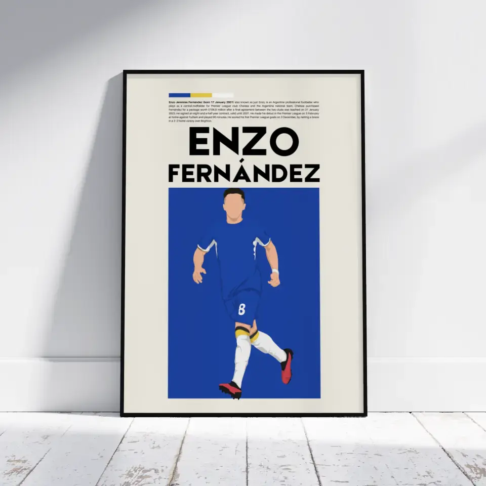 Enzo Fernández Chelsea - Minimalist