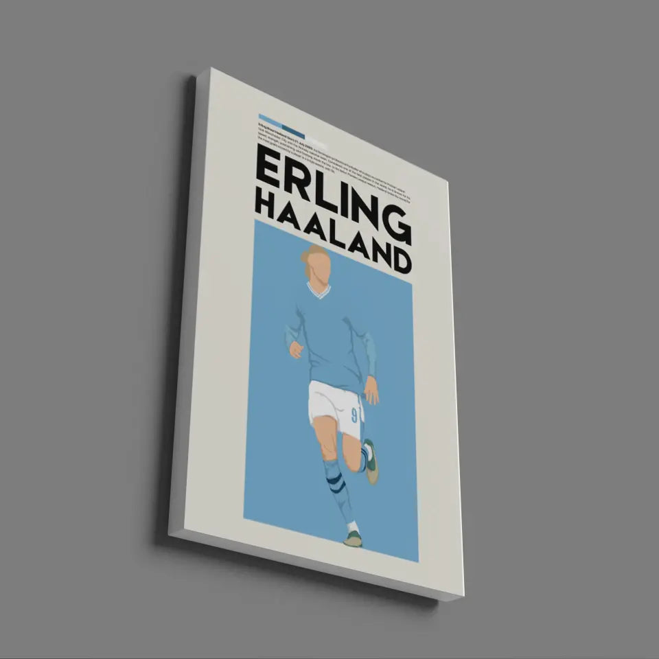 Erling Haaland Man City - Minimalist