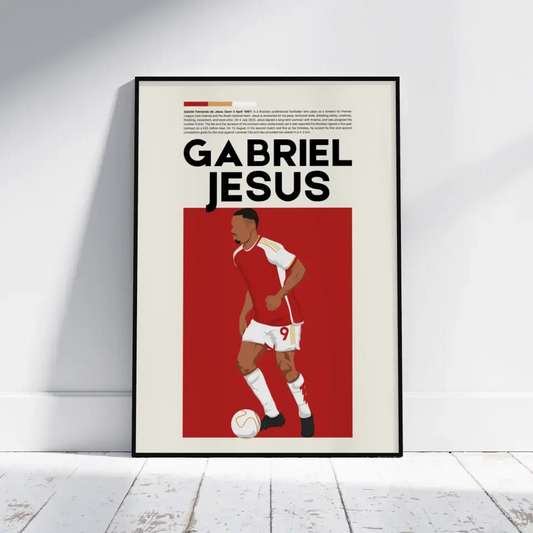 Gabriel Jesus Arsenal - Minimalist