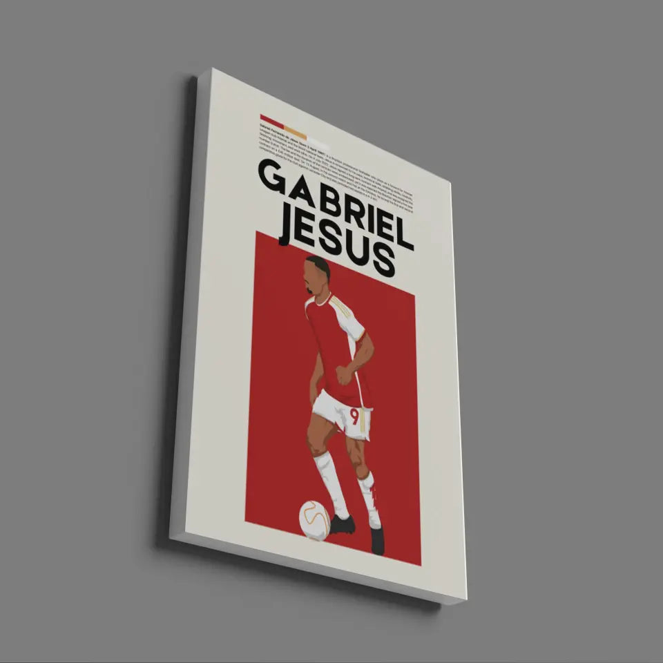 Gabriel Jesus Arsenal - Minimalist