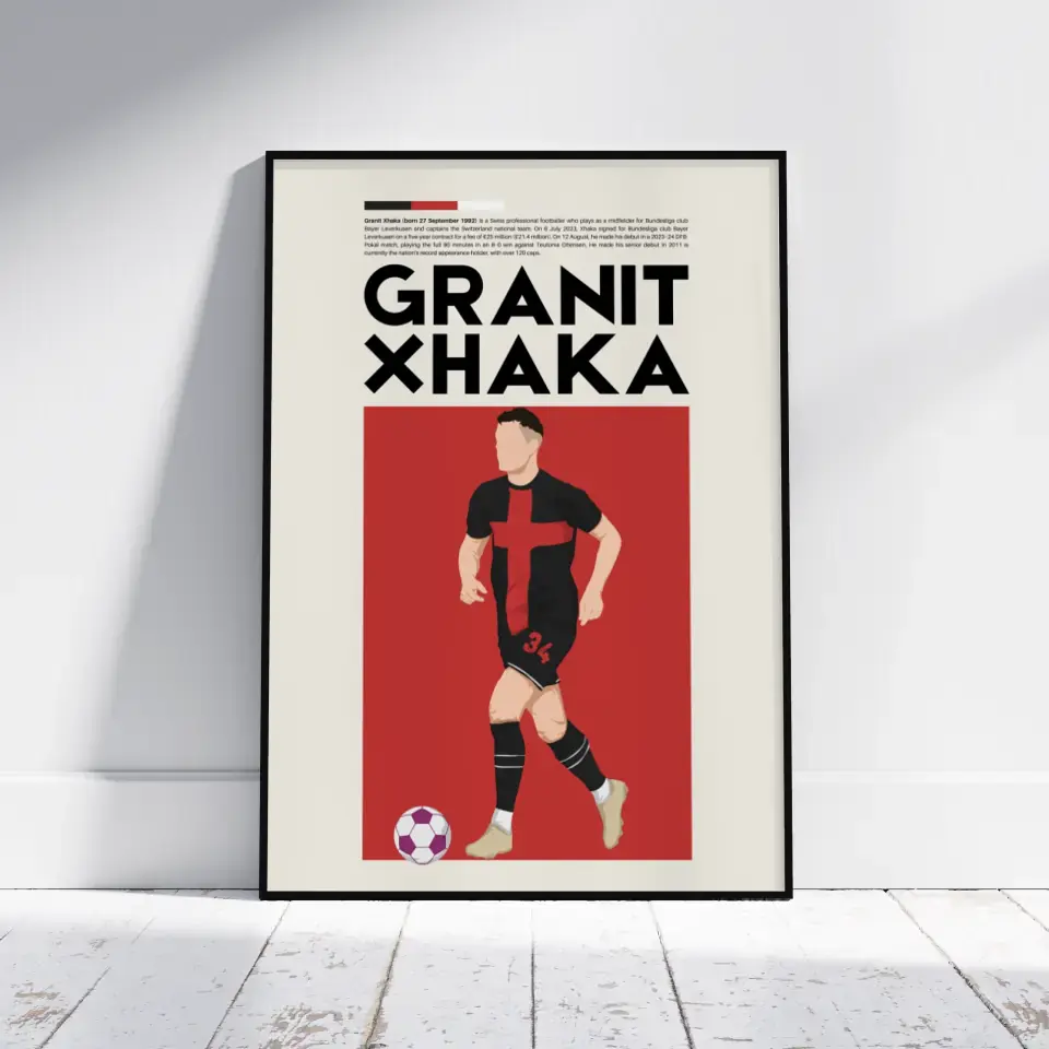 Granit Xhaka Leverkusen - Minimalist