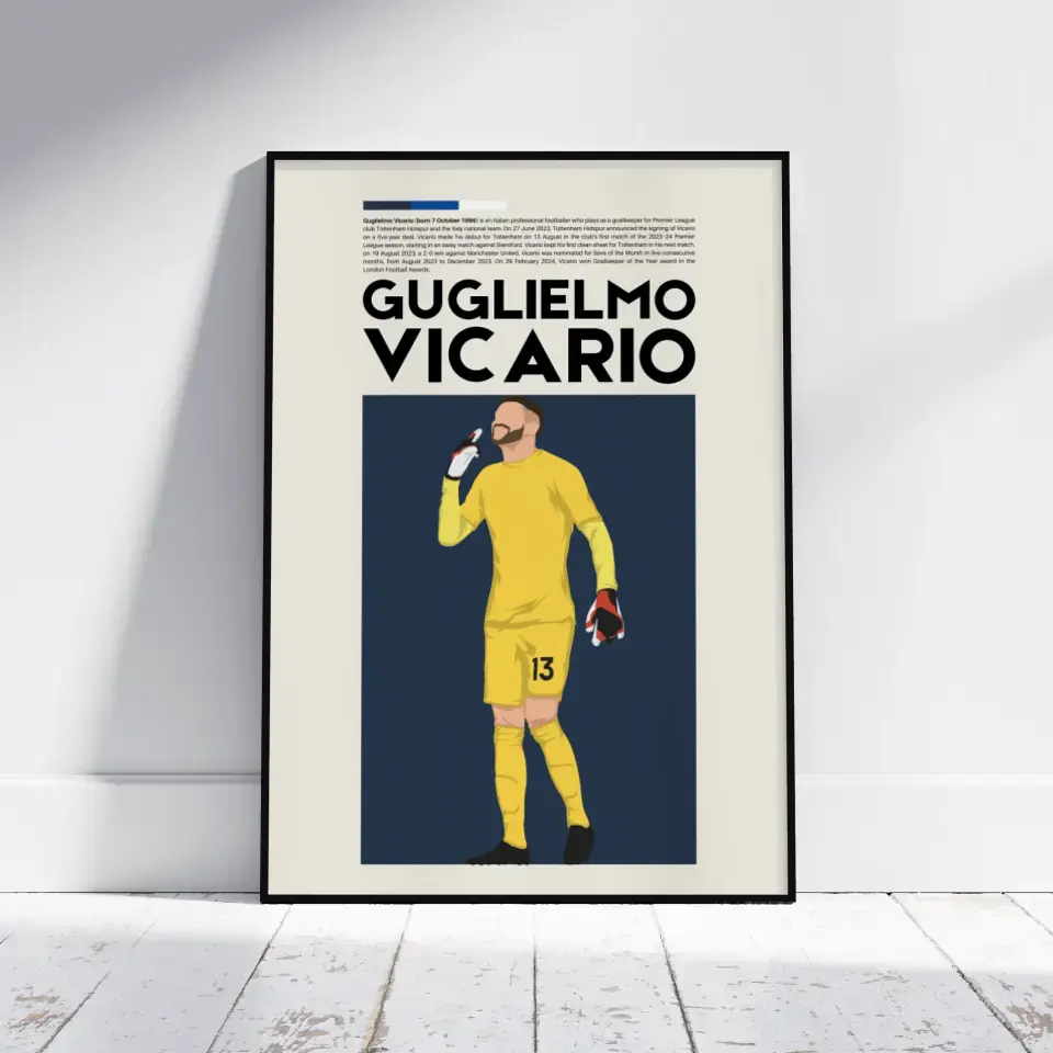 Guglielmo Vicario Tottenham - Minimalist