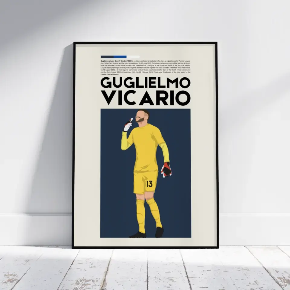 Guglielmo Vicario Tottenham - Minimalist