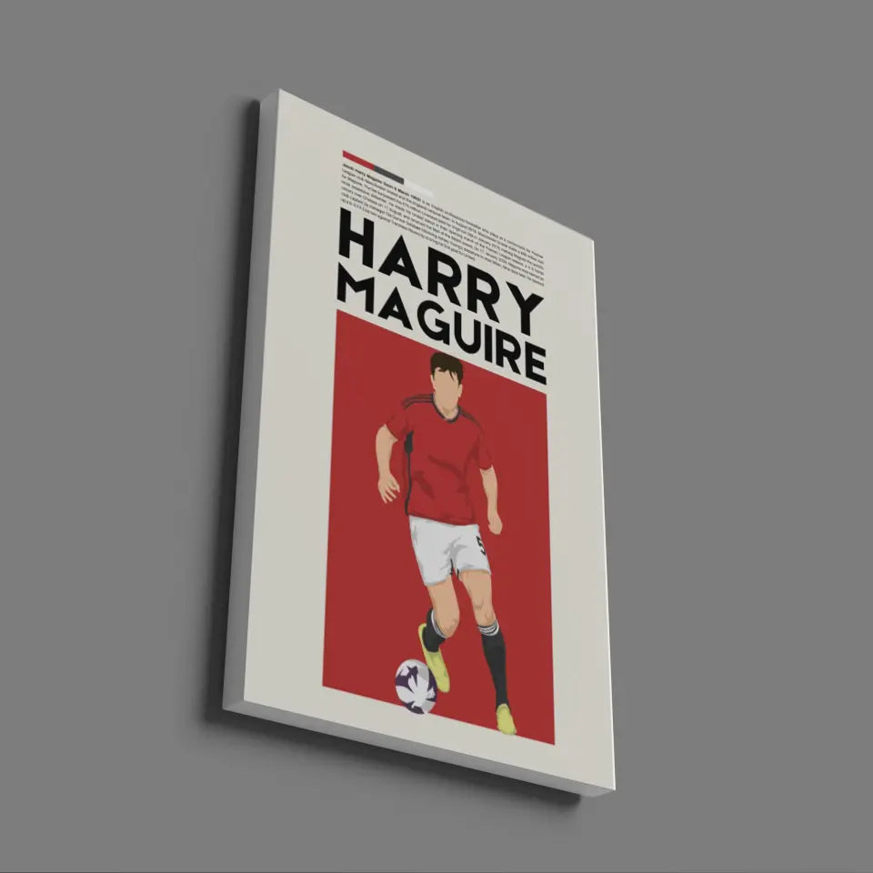 Harry Maguire Man Utd - Minimalist