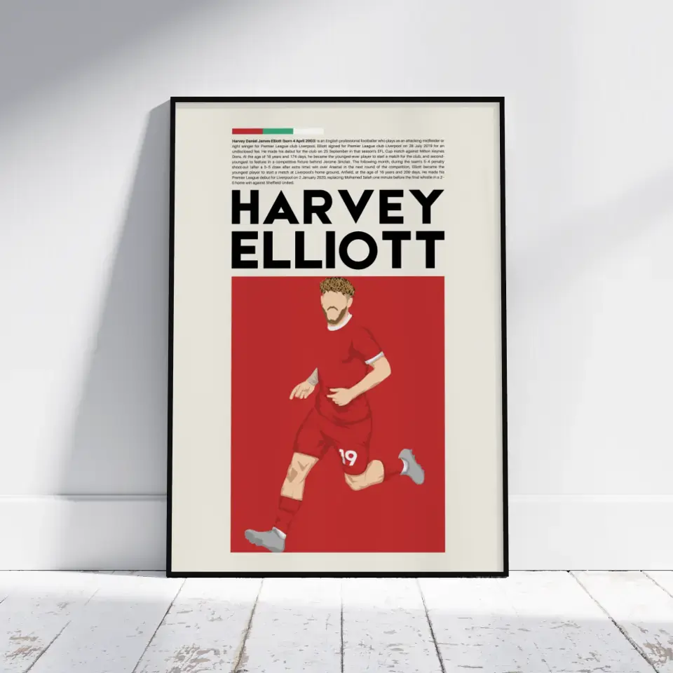 Harvey Elliott Liverpool - Minimalist