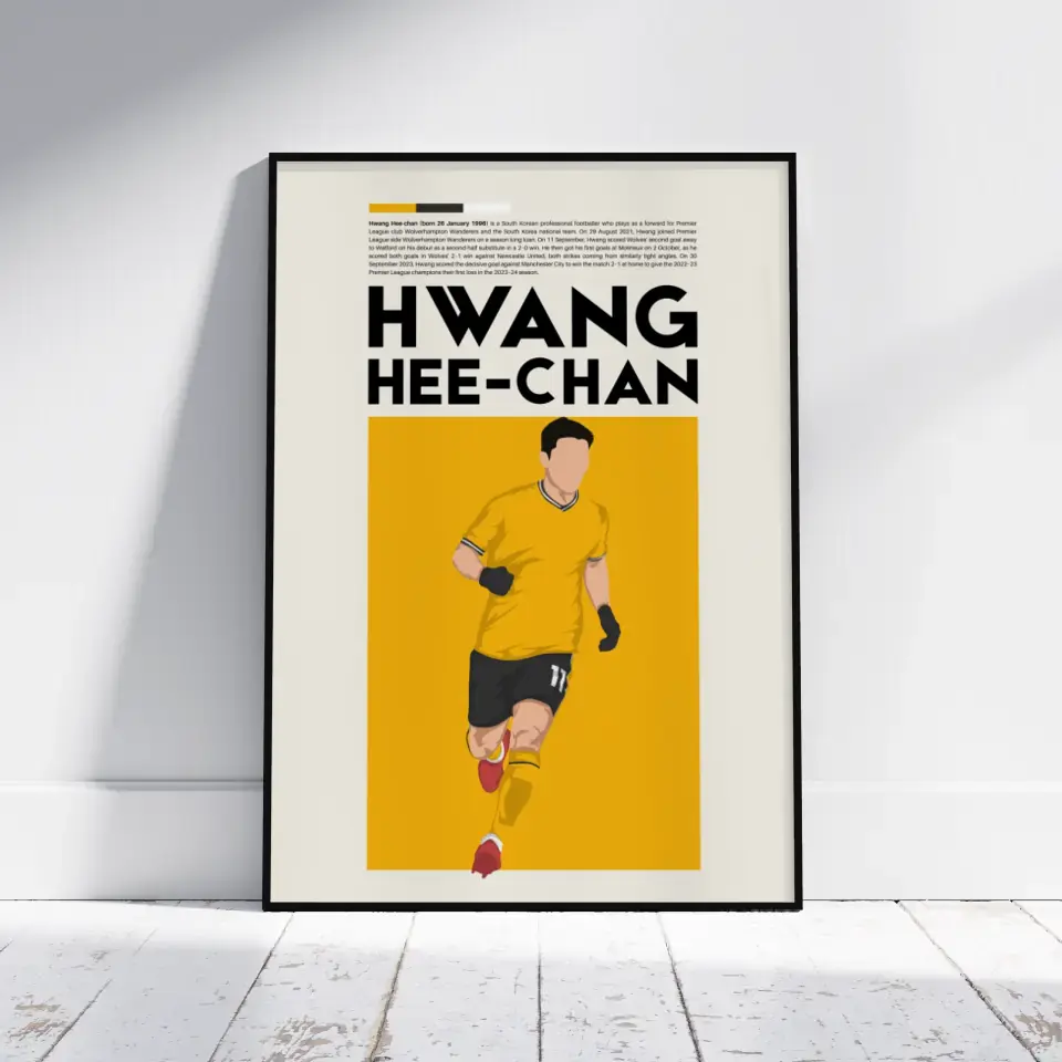 Hwang Hee-chan Wolves - Minimalist