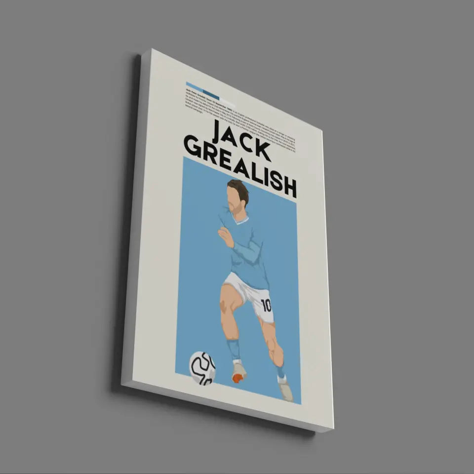 Jack Grealish Man City - Minimalist