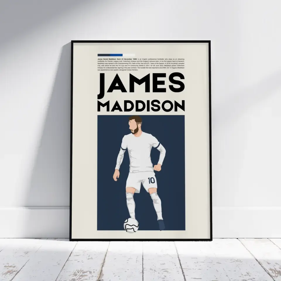 James Maddison Tottenham - Minimalist