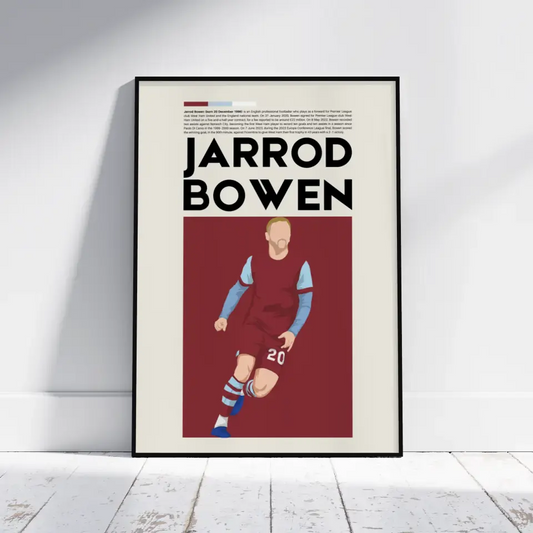 Jarrod Bowen West Ham - Minimalist