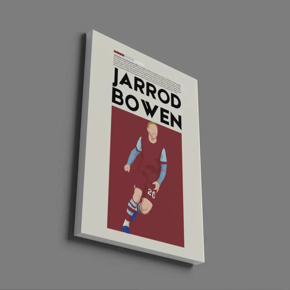 Jarrod Bowen West Ham - Minimalist