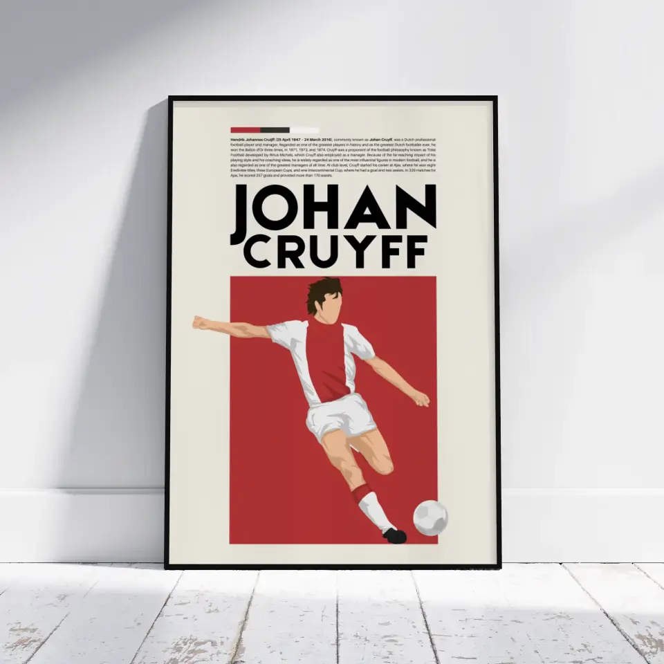 Johan Cruyff Ajax - Minimalist