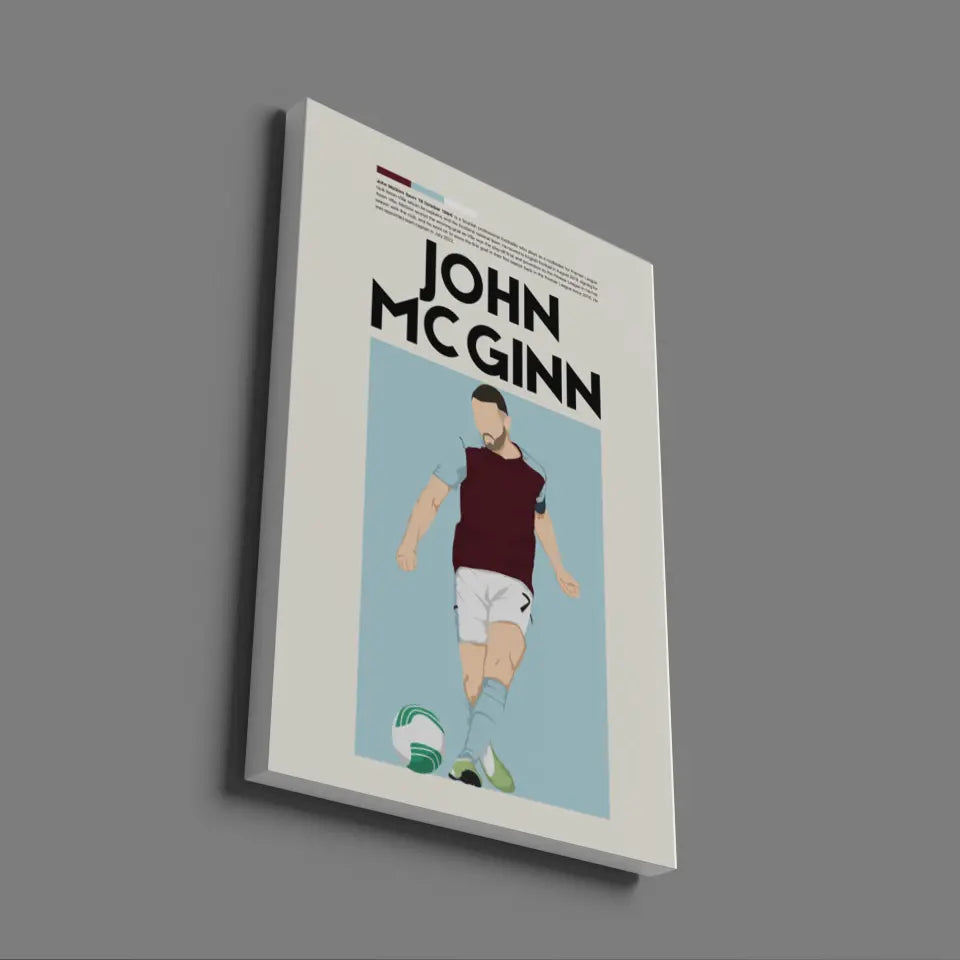 John McGinn Aston Villa - Minimalist