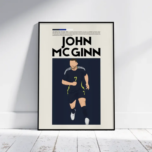 John McGinn Scotland - Minimalist