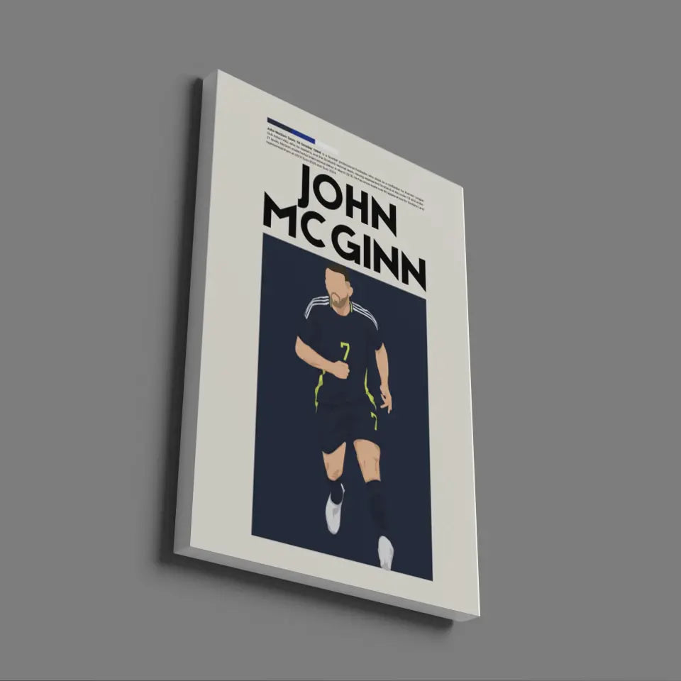 John McGinn Scotland - Minimalist