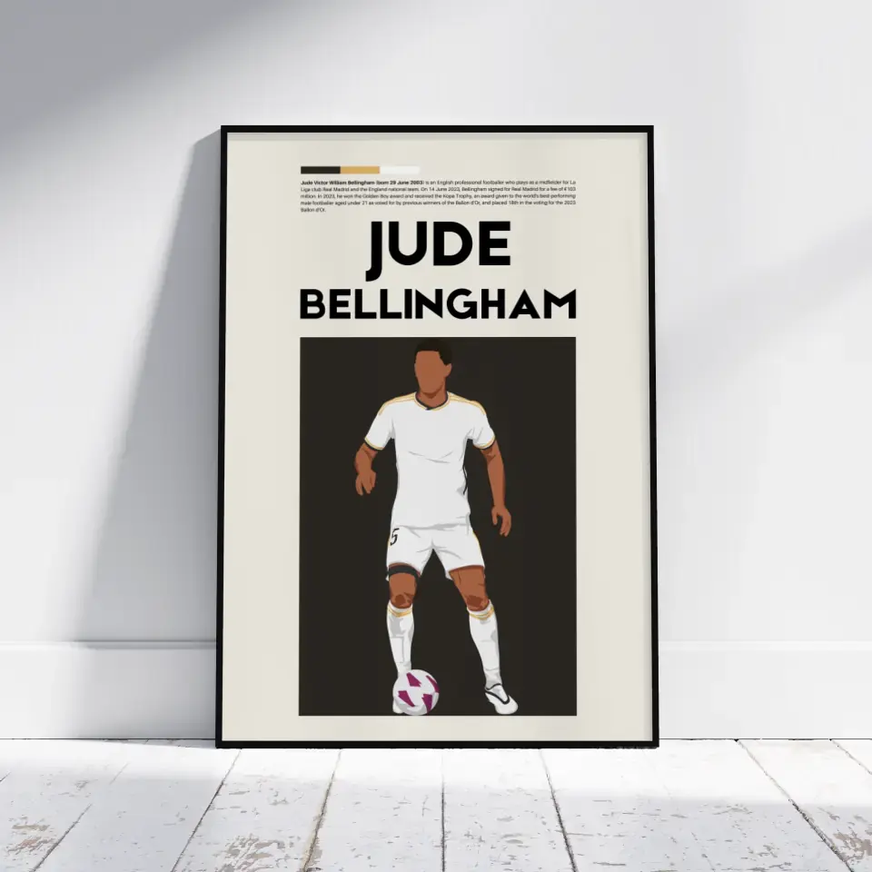 Jude Bellingham Real Madrid - Minimalist