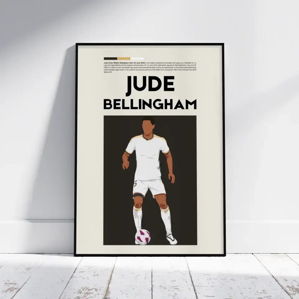 Jude Bellingham Real Madrid - Minimalist