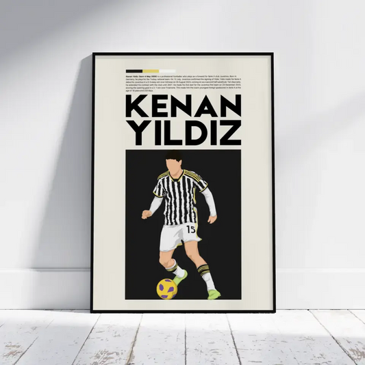 Kenan Yildiz Juventus - Minimalist