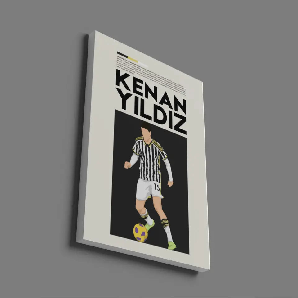 Kenan Yildiz Juventus - Minimalist