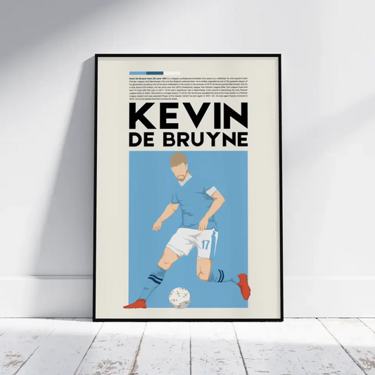 Kevin De Bruyne Man City - Minimalist