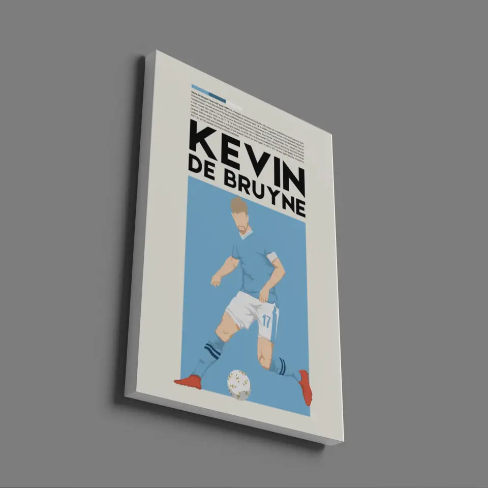 Kevin De Bruyne Man City - Minimalist